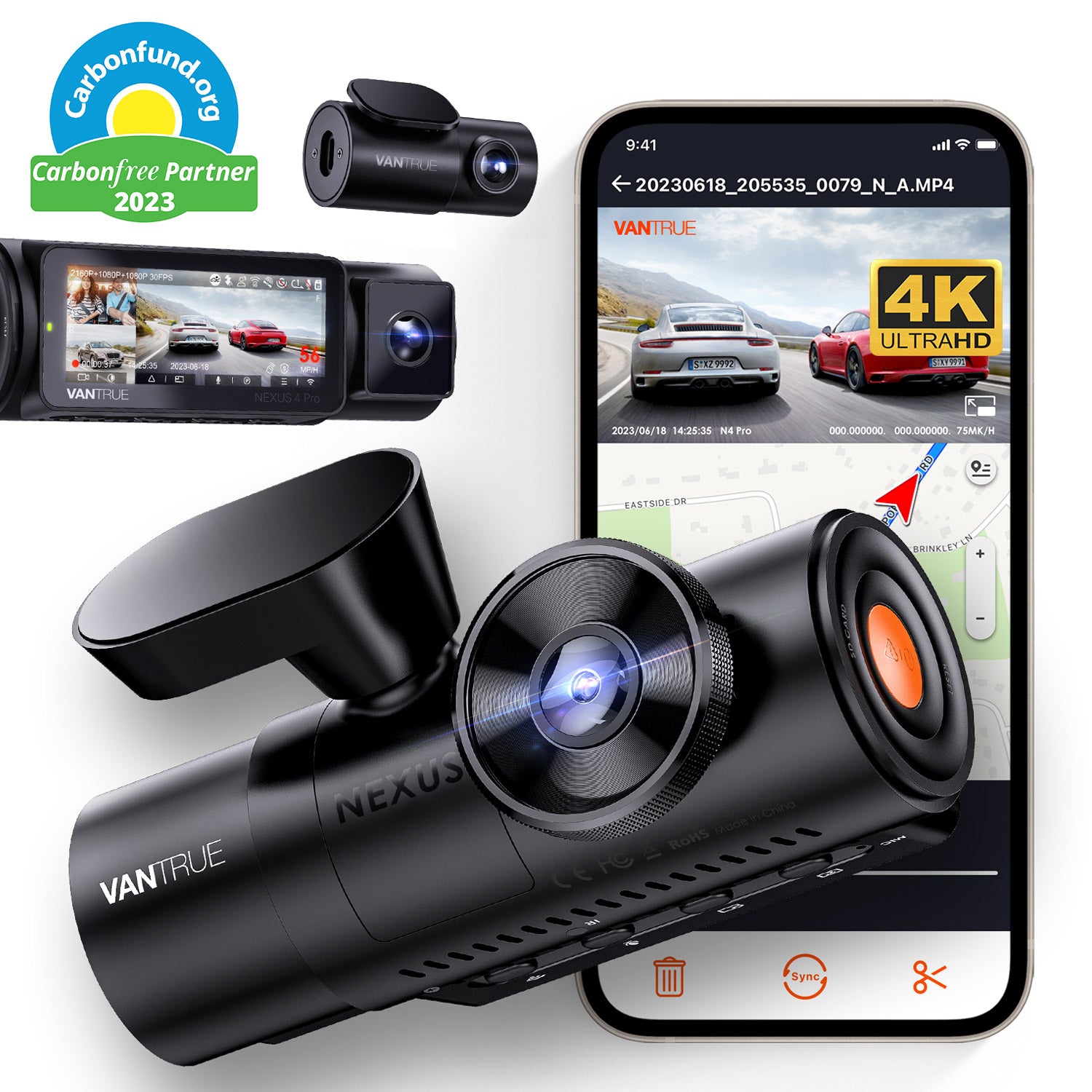 Dashcam Pro N with Parking Monitoring, For Security