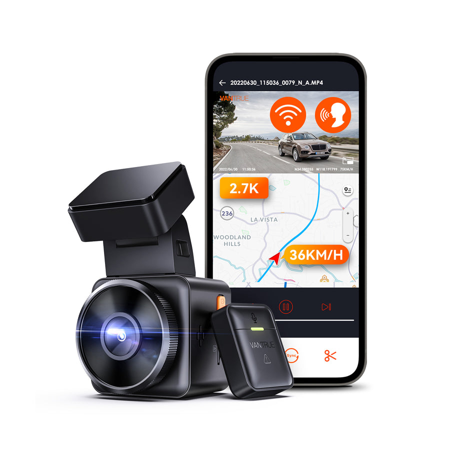 Dash Cam with Live Stream – Vantrue