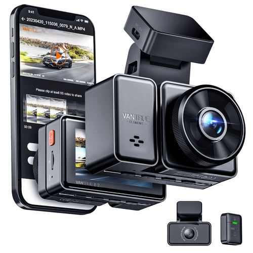Caméra DVR pour voiture Mini caméra Dashcam, WiFi intelligente