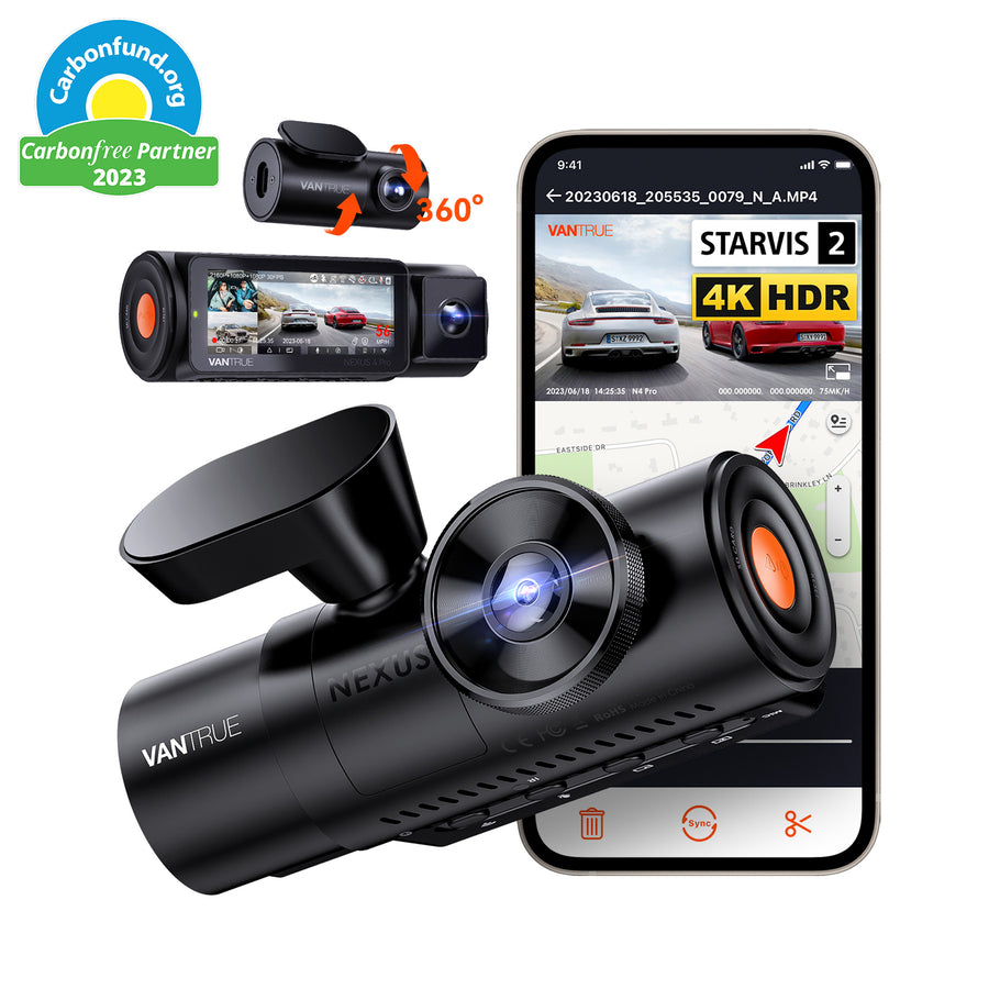 Dash Cam with Live Stream – Vantrue